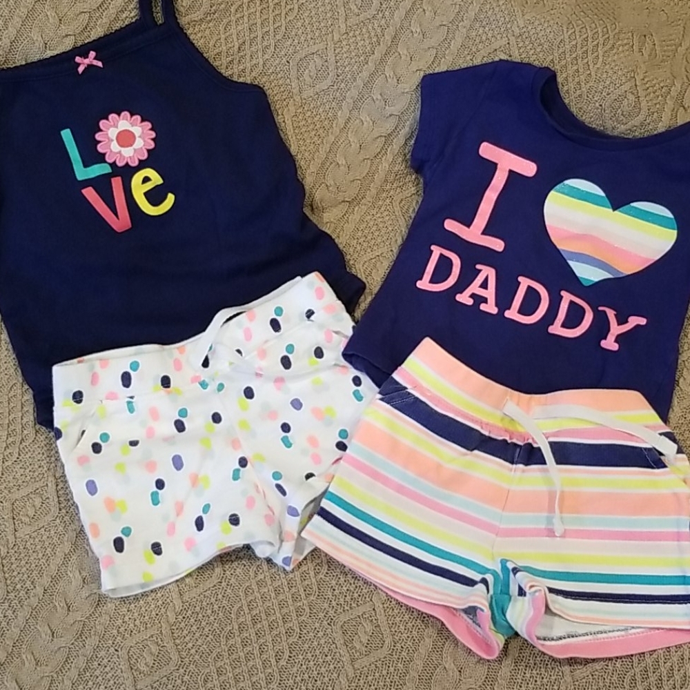 Carter's mix n' match infant summer clothes 4pcs